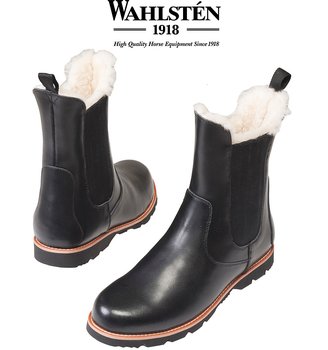 Wahlsten Körboots i Läder med Fårskinnsfoder