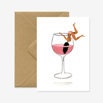 Just a drink card