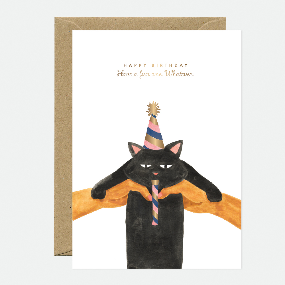Whatever Cat Bday card
