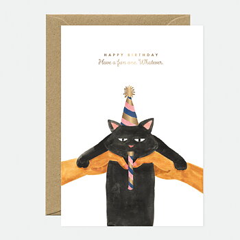 Whatever Cat Bday card