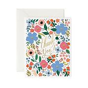 Wild Rose Thank You Card