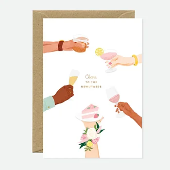 Newlyweds Cheers card