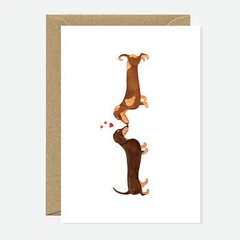 Dachshunds Lovers card
