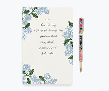 Hydrangea Memo Notepad