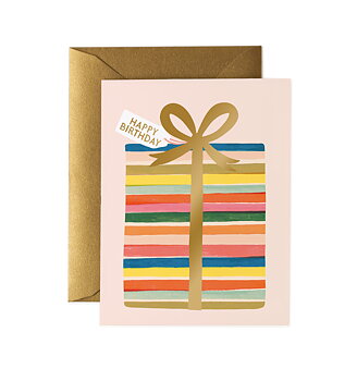 Feliz Birthday Present Card
