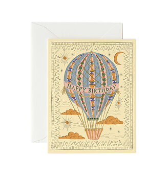 Hot Air Balloon Birthday Card