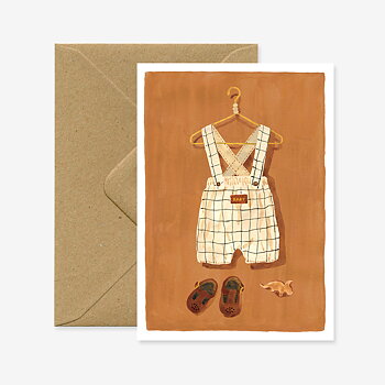 Overall cream card