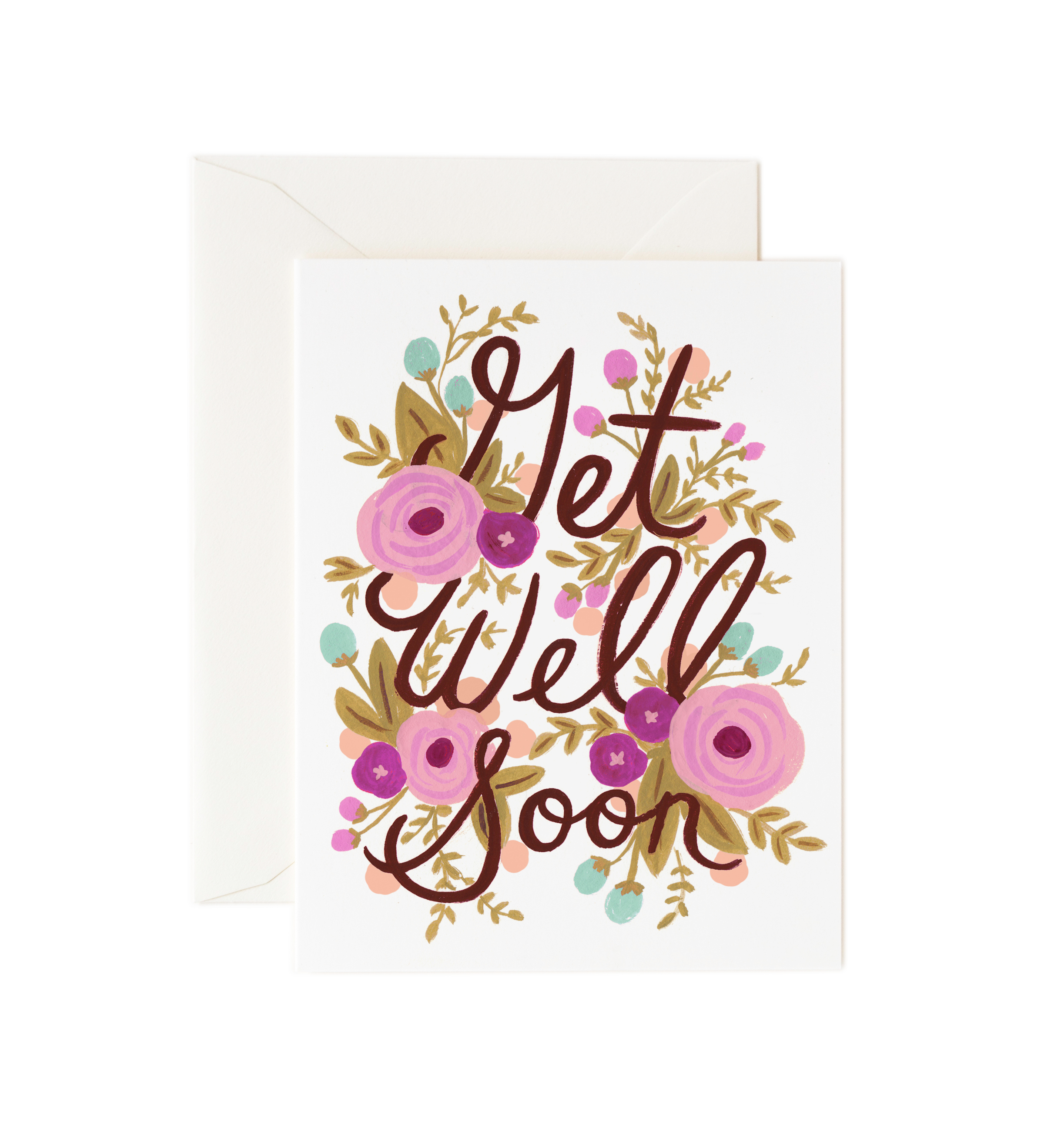 Get Well Soon Floral Card