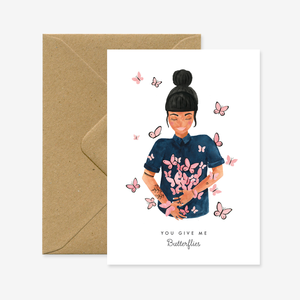 Butterflies card