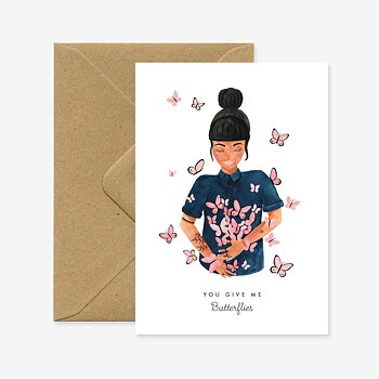 Butterflies card