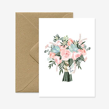 Bouquet - with Love card