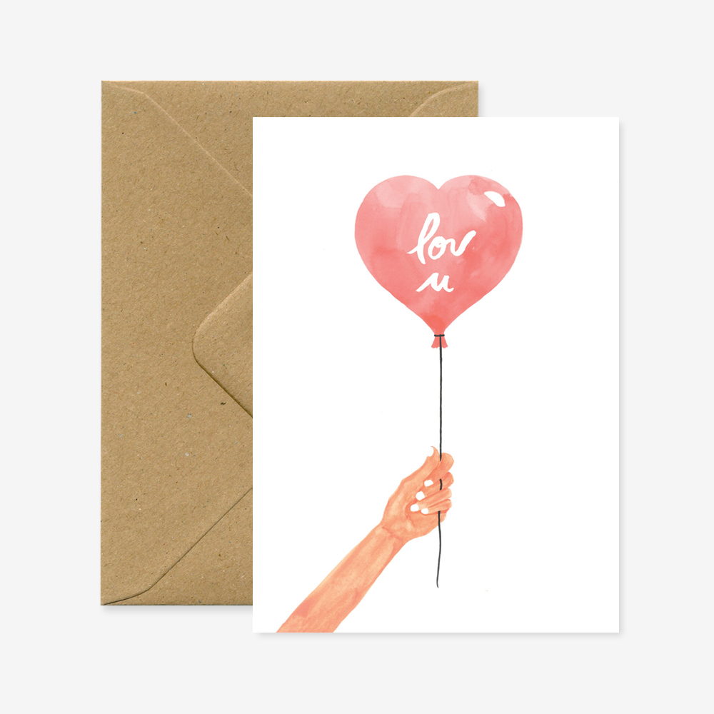 Heart Balloon card