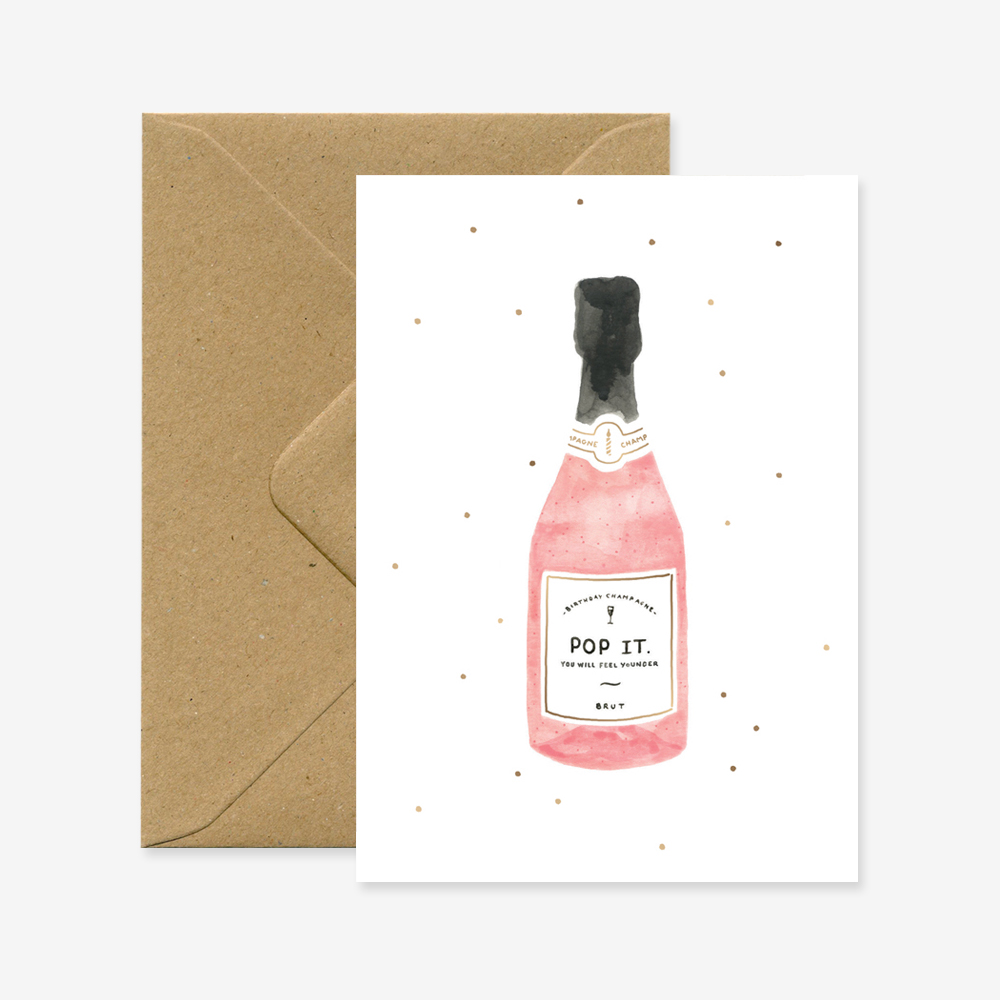 Champagne card