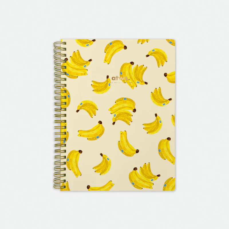 Bananas  anteckningsbok spiral