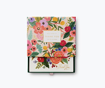 Garden Party Thank You  Keepsake Card Box