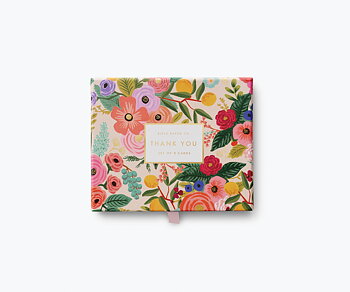 Garden Party Thank You  Keepsake Card Box