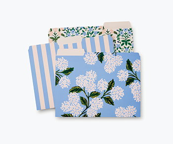 Hydrangea Fields File Folder Set