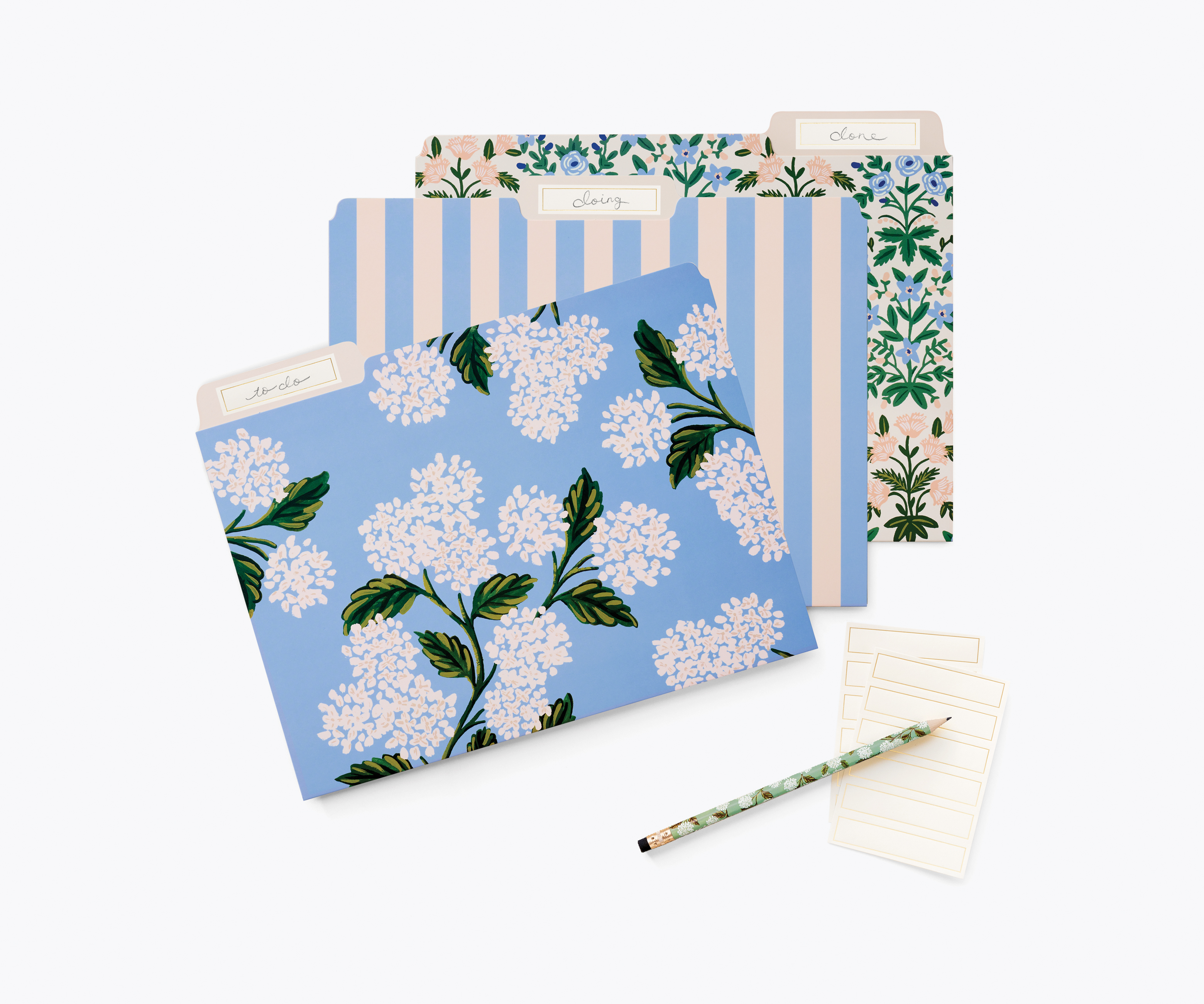 Hydrangea Fields File Folder Set - 5