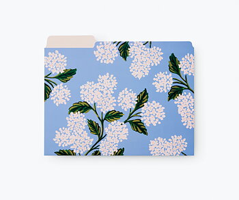 Hydrangea Fields File Folder Set