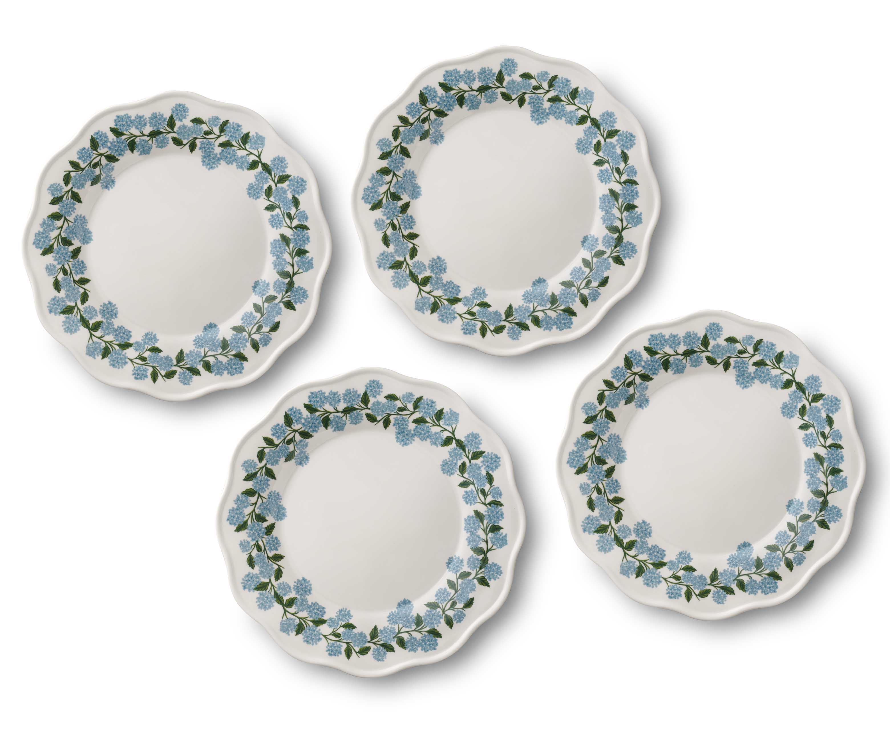 Hydrangea Melamine Dinner Plate set - 2