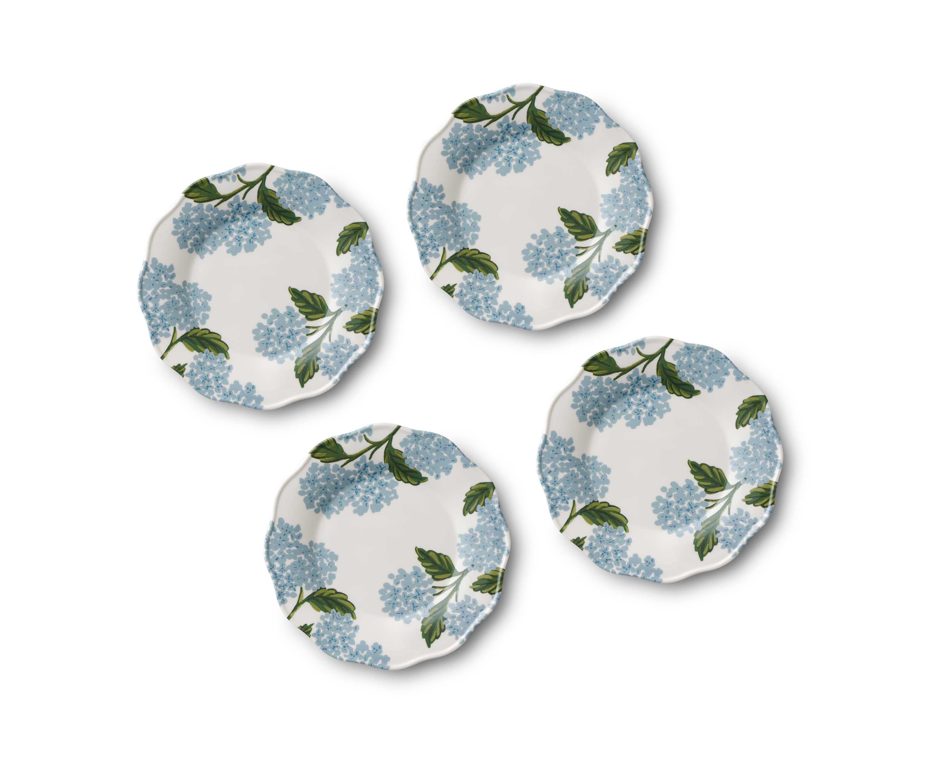 Hydrangea Melamine Dessert Plate set - 2