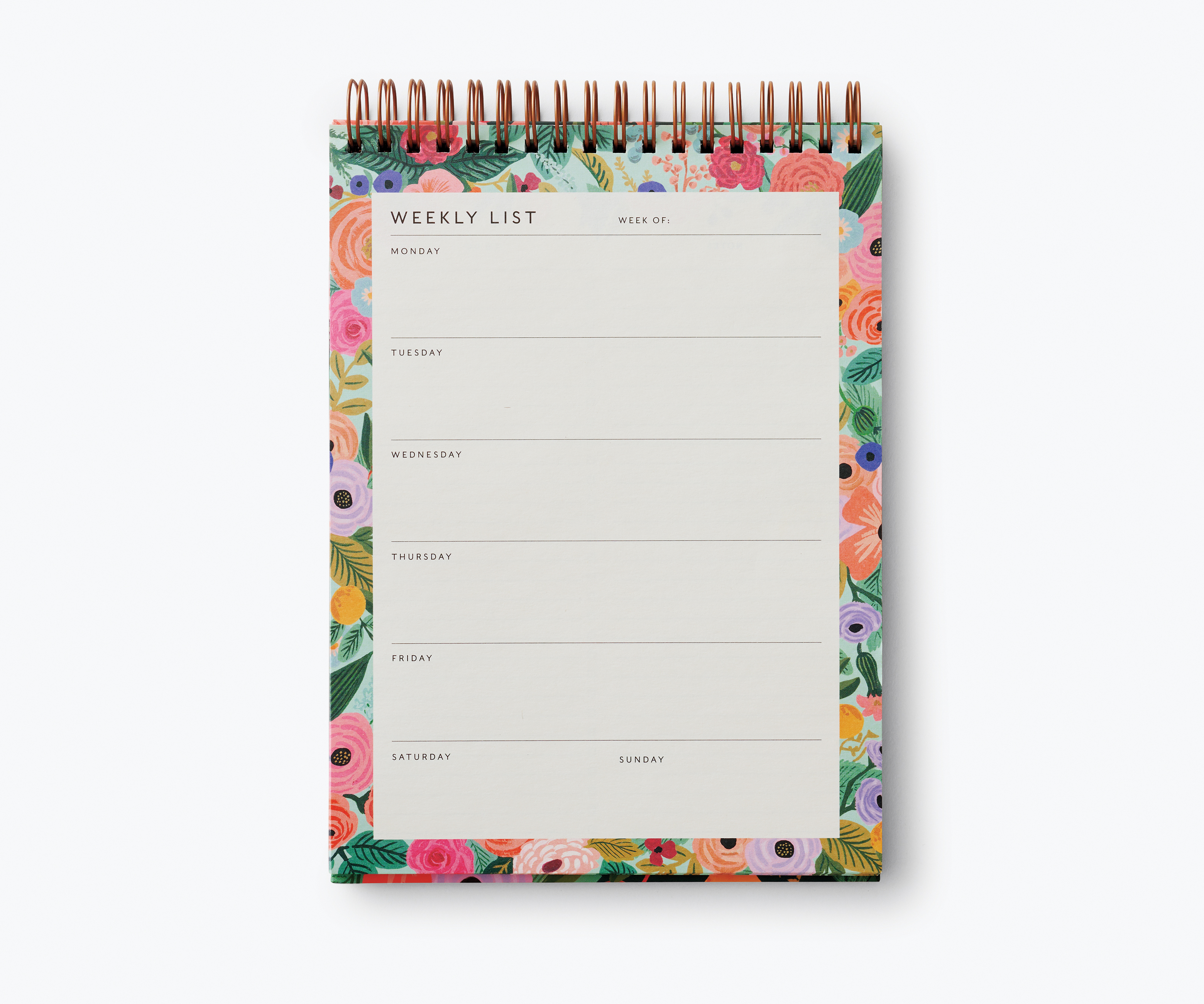 Garden Party Desktop Weekly Planner - 2