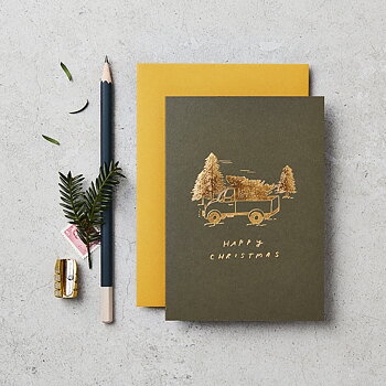 Truck and Tree card