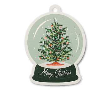 Snow Globe Die-Cut Gift Tags