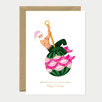Hot Santa card