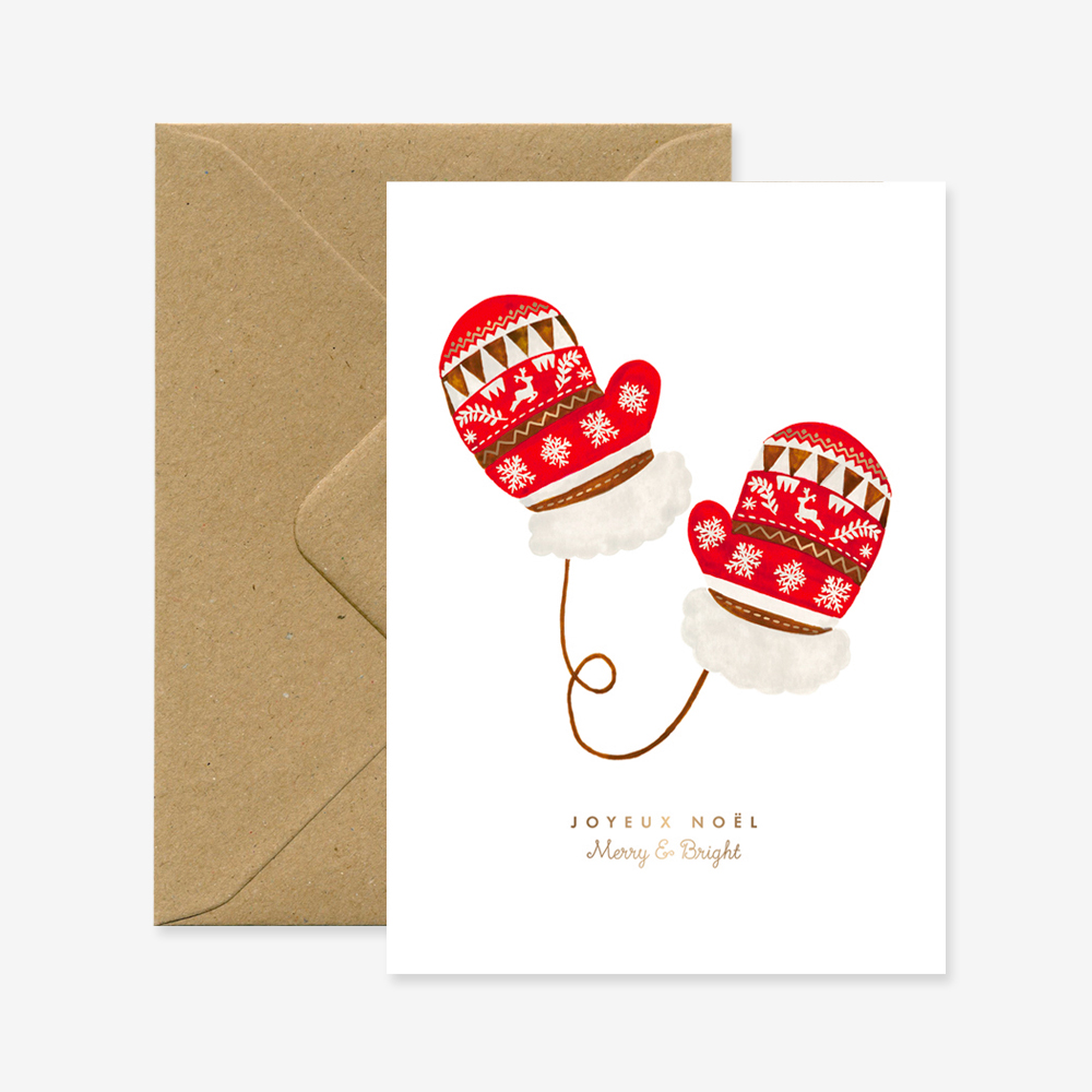 Xmas Gloves card
