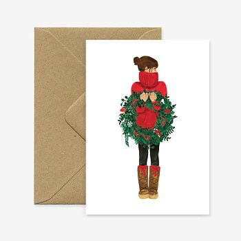 Girl with Crown card