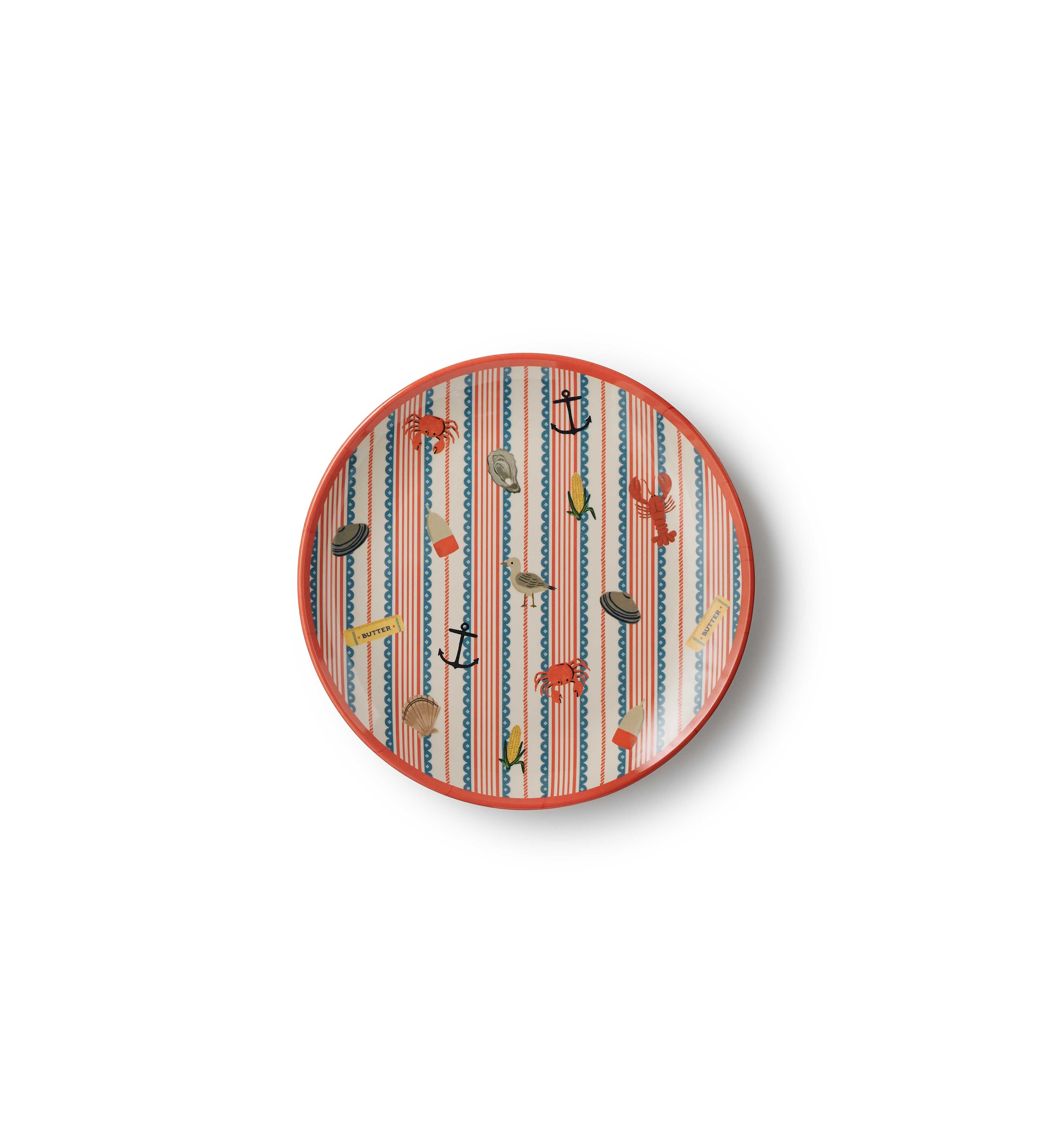 Seaside Melamine Dessert Plate set - 5