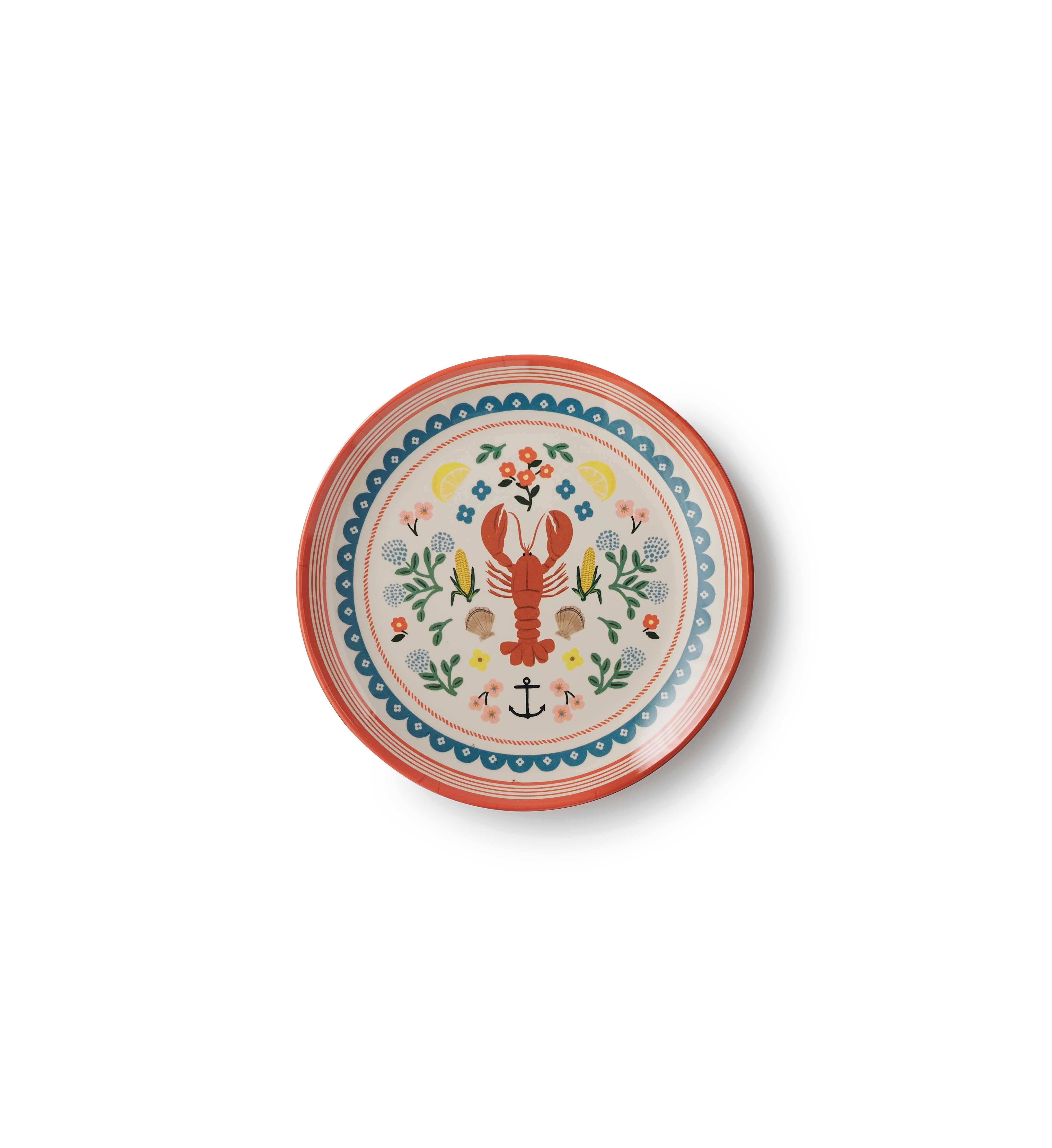 Seaside Melamine Dessert Plate set - 4