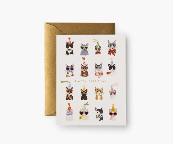 Cool Cats Birthday card