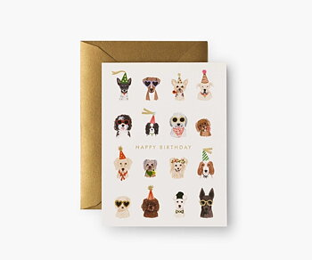 Party Pups Birthday card