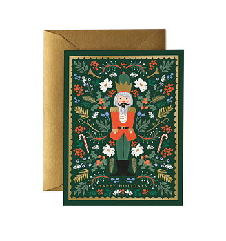 Evergreen Nutcracker Card