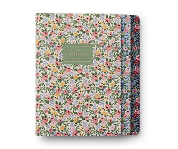 Set of 3 Rosa Stitched Notebook Set