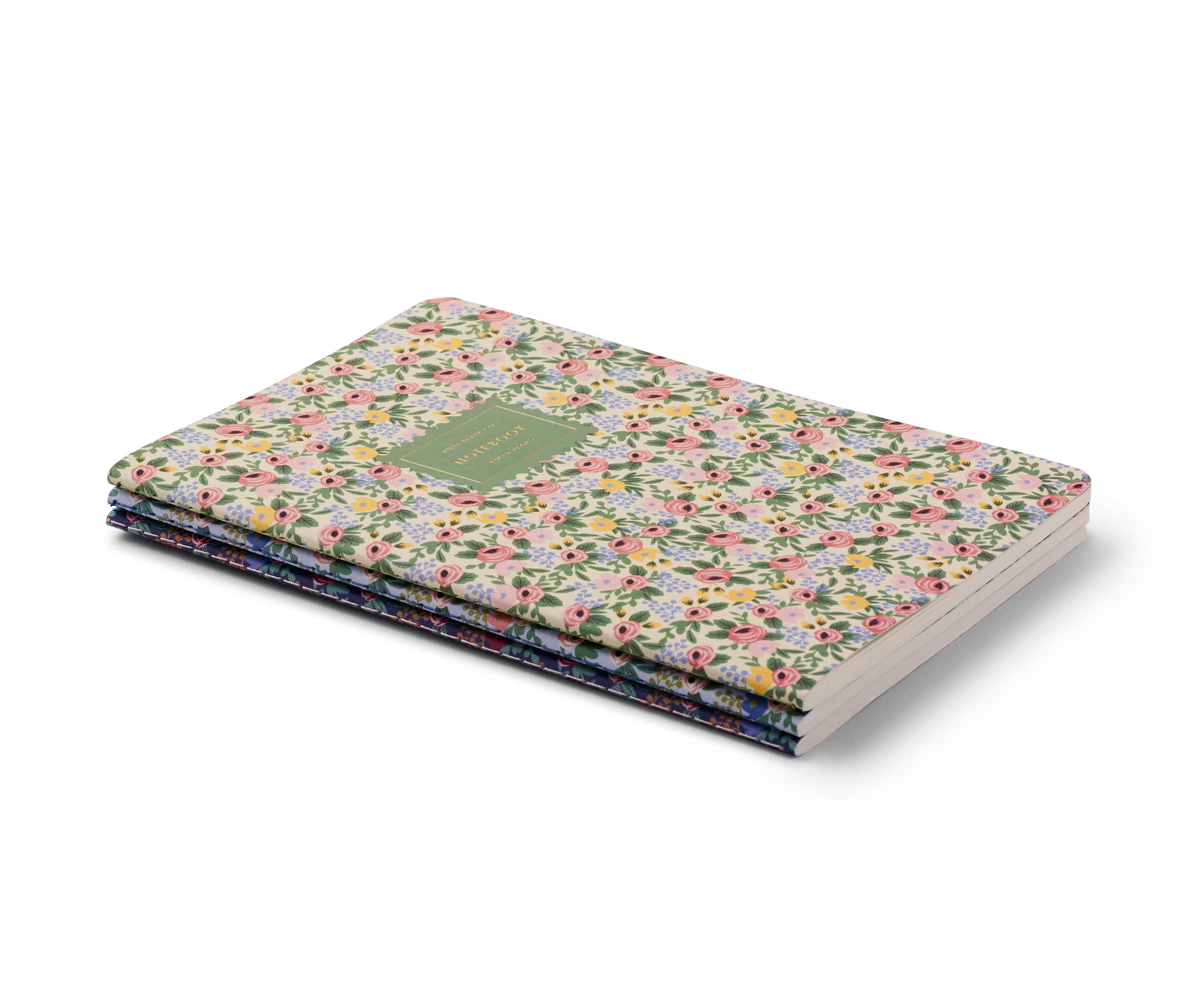 Set of 3 Rosa Stitched Notebook Set - 5