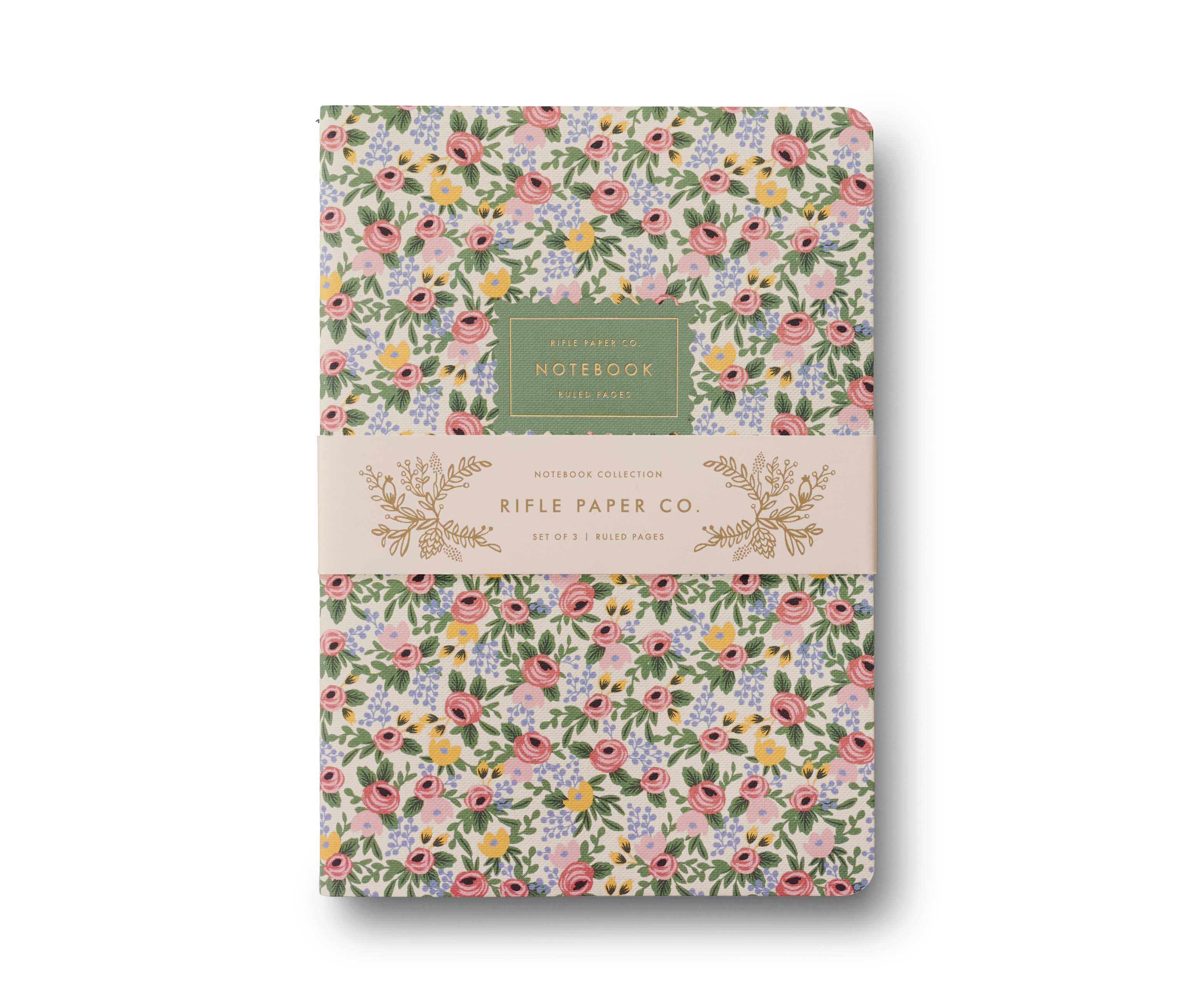 Set of 3 Rosa Stitched Notebook Set - 6