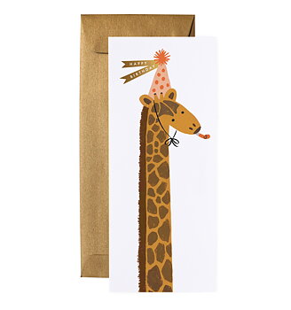 Giraffe Birthday Card