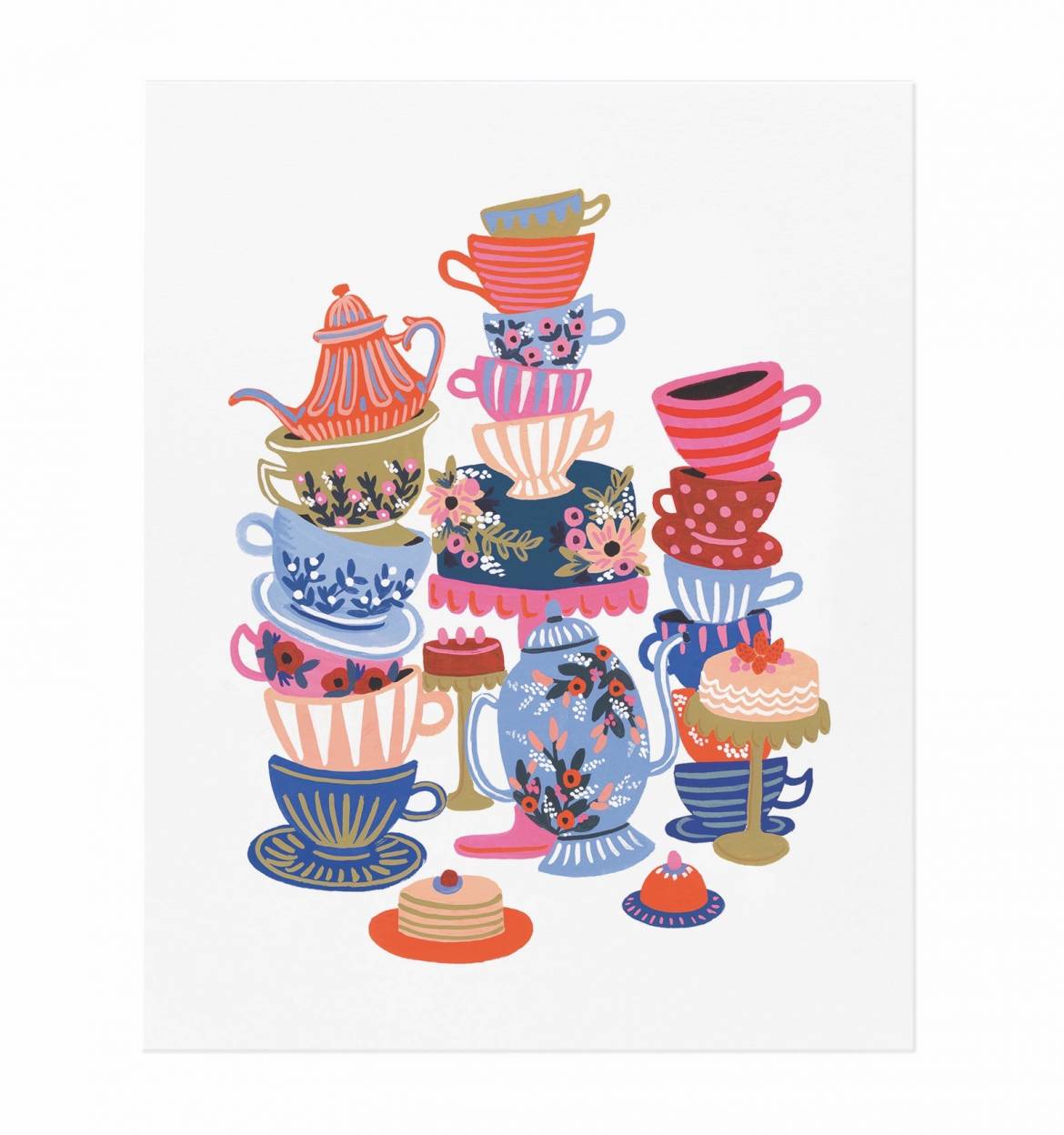 Teacups Print (A4)