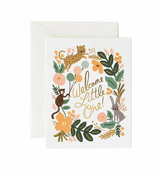 Menageri Baby Card
