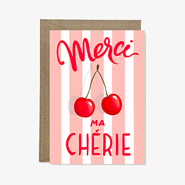 Kort Merci Cherie