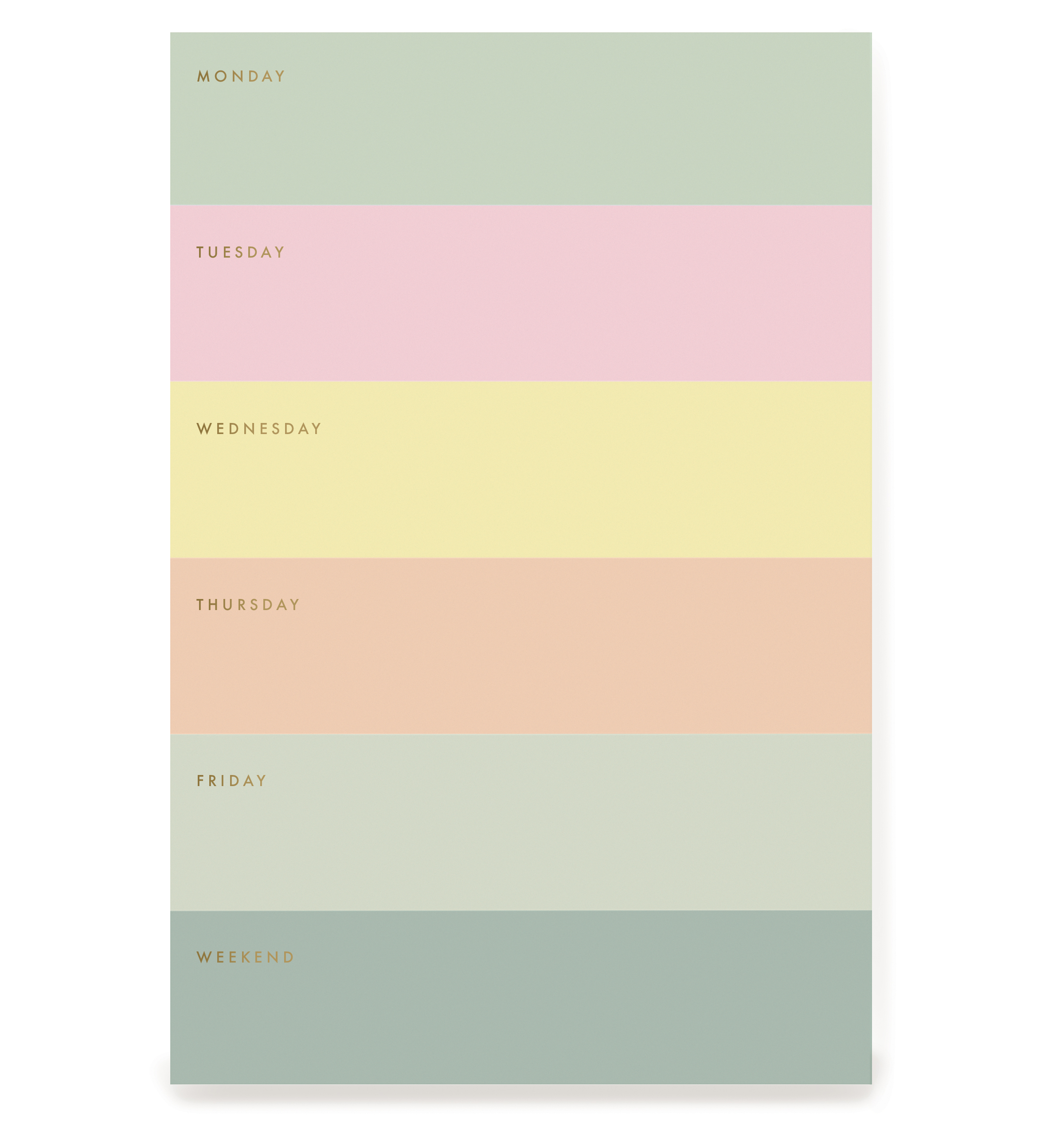 Color Block Memo Notepad