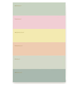 Color Block Memo Notepad