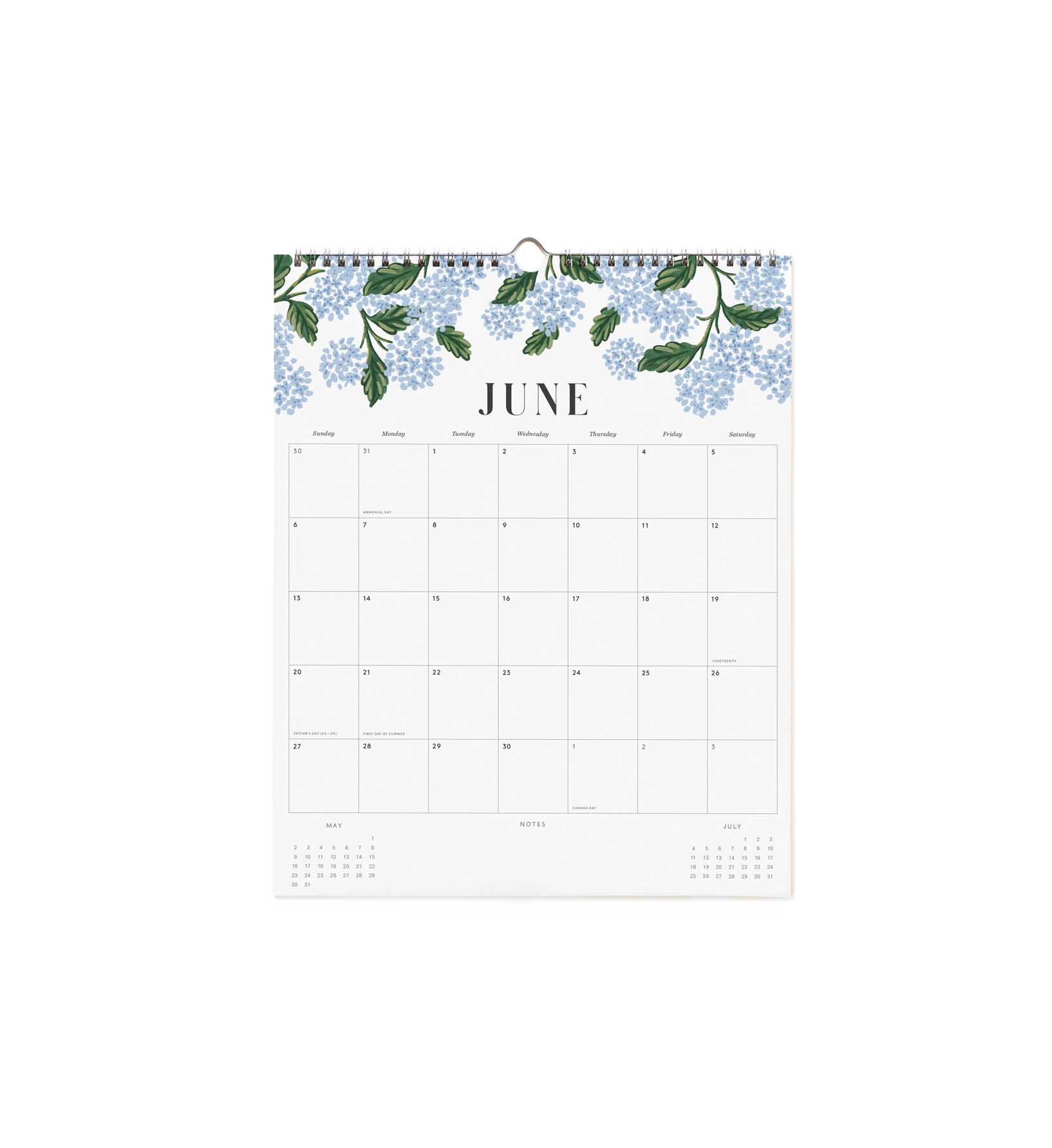2027 Pink Hydrangea Appointment Väggkalender - 7