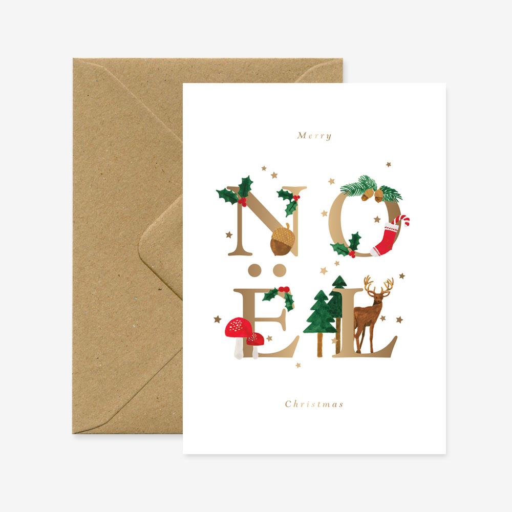 Noel Letters card