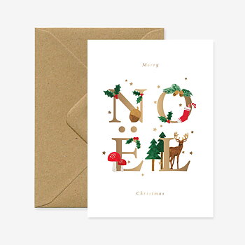Noel Letters card
