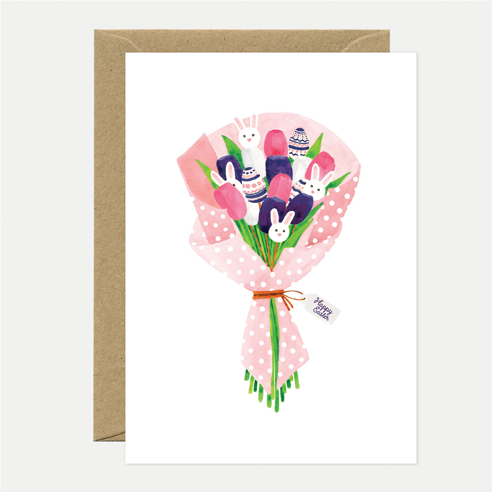 Bunny Bouquet card