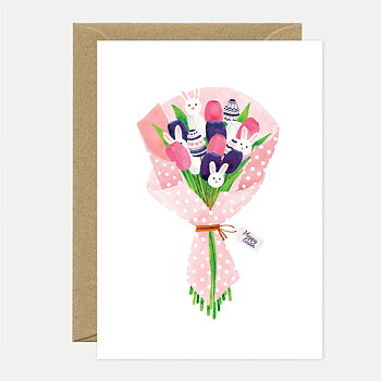 Bunny Bouquet card